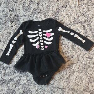 Black Skeleton Tutu Costume for Kids